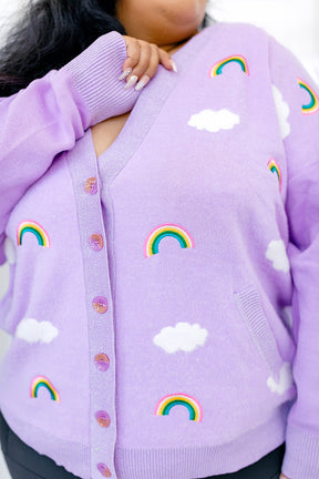 I’m Good Cardigan in sizes XS-5X*** EMBROIDERED*** FLUFFY TEXTURED CLOUDS***