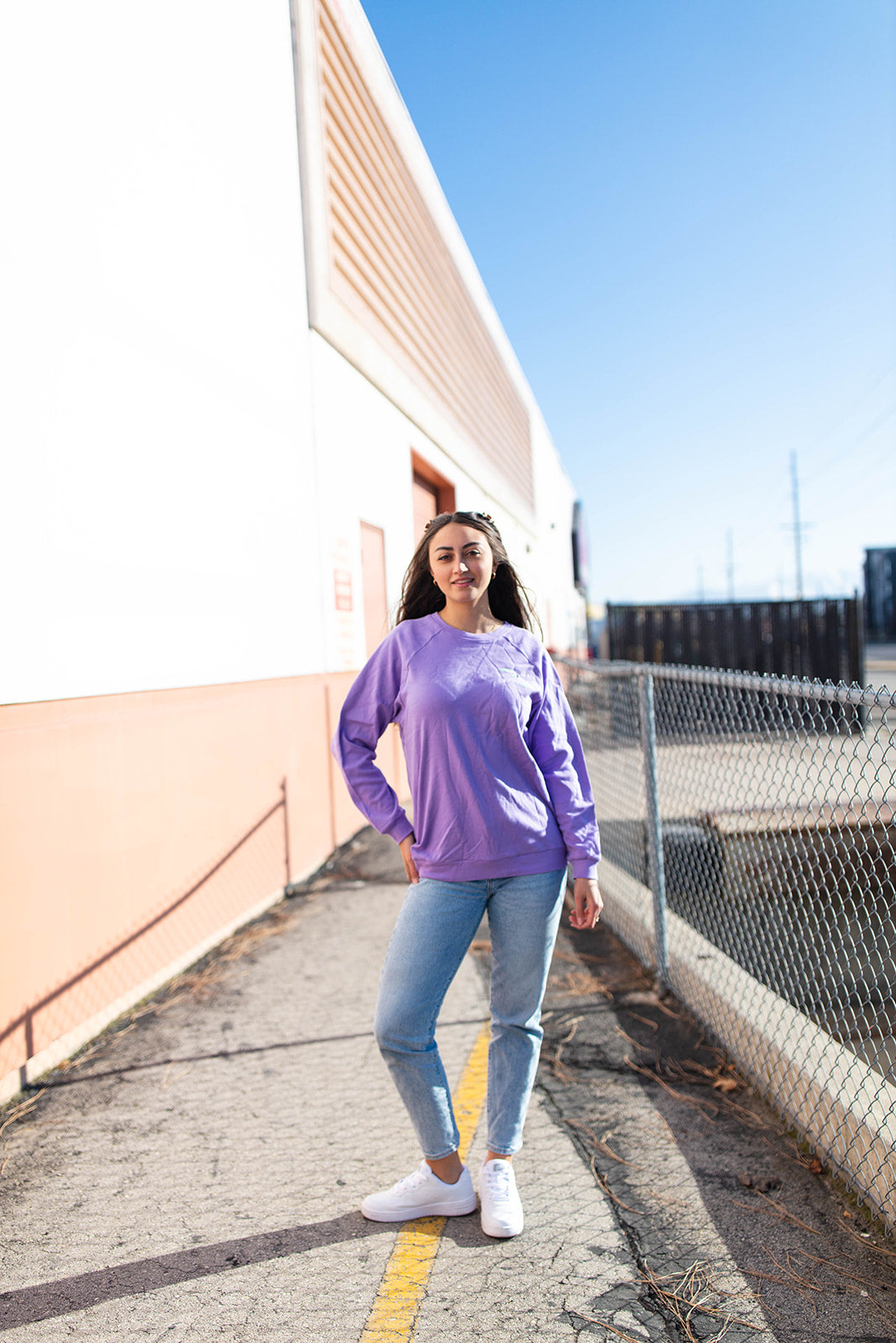 TABY ORIGINAL DESIGN: Keep On Smiling Pullover In LAVENDER*** RESTOCKED***