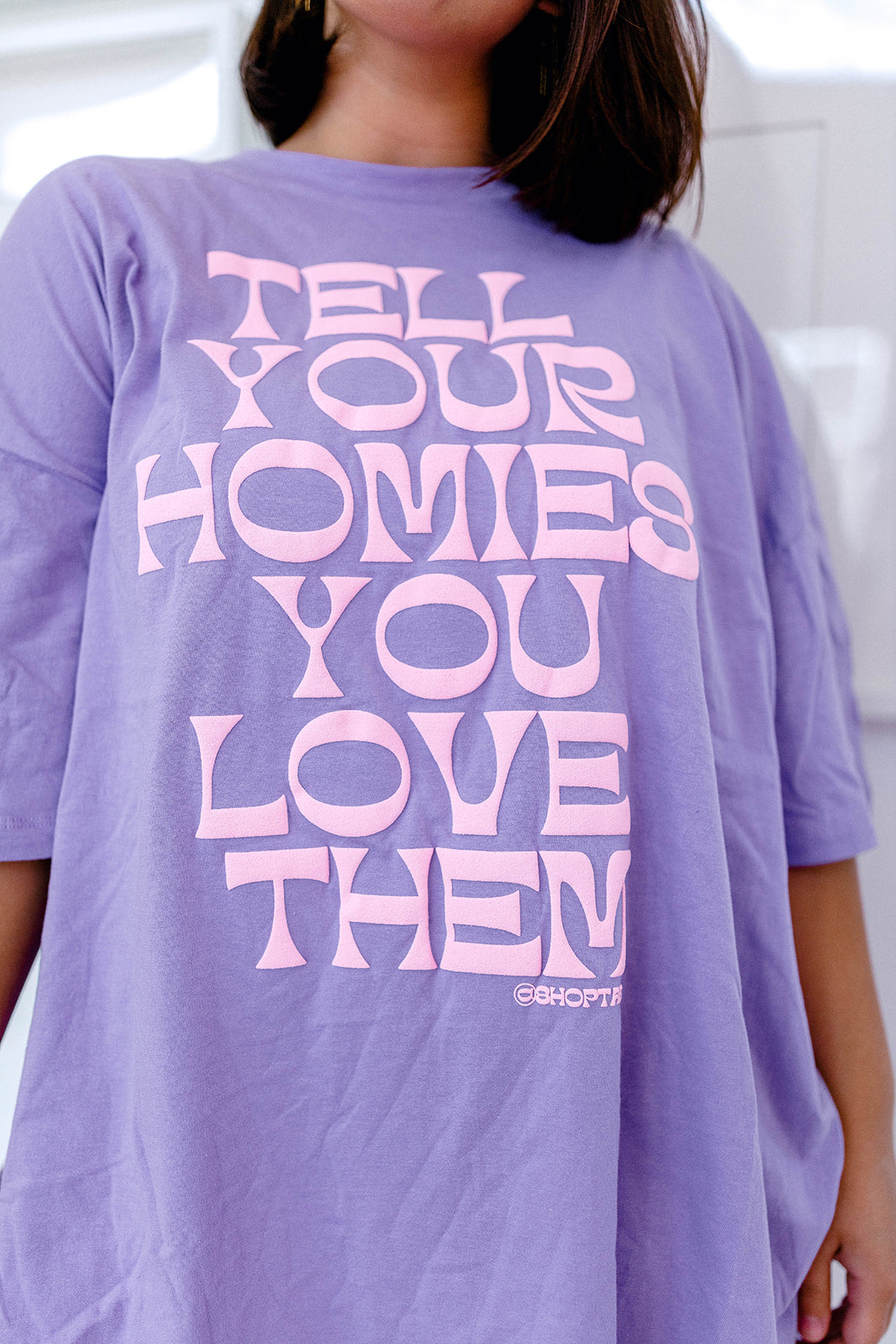 TABY ORIGINAL: Tell Your Homies You Love Them Boxy Tee EXTREME PUFF***
